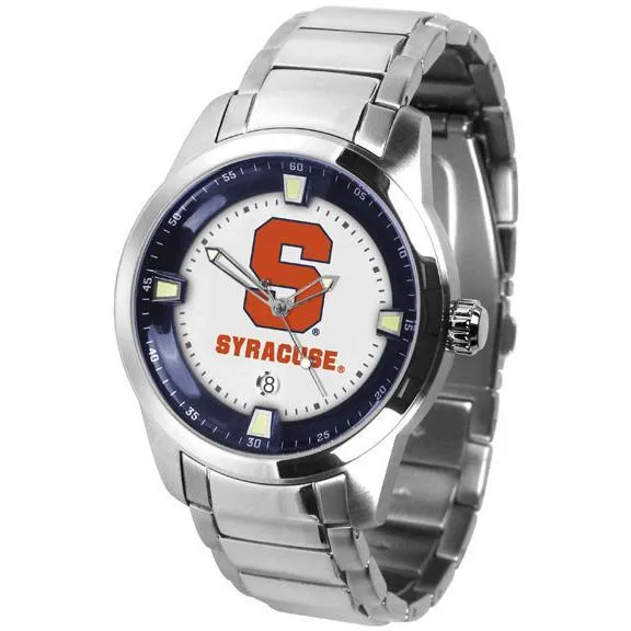 Syracuse Orange Men's Titan Stainless Steel Band Watch