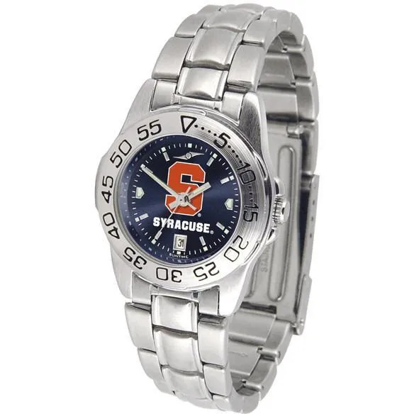 Syracuse Orange Ladies AnoChrome Steel Band Sports Watch