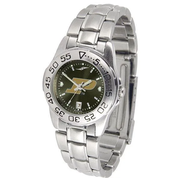 Purdue Boilermakers Ladies AnoChrome Steel Band Sports Watch