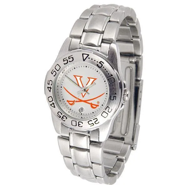 Virginia Cavaliers Ladies Steel Band Sports Watch