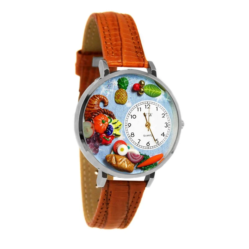 Holiday Feast Watch in Silver (Large)
