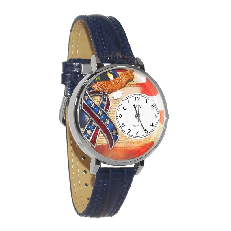 American Patriotic Watch in Silver (Large)
