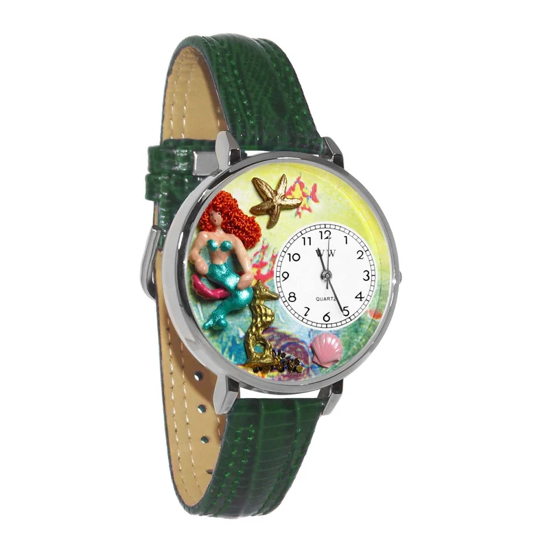 Mermaid Watch in Silver (Large)