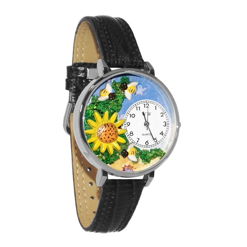 Sunflower Watch in Silver (Large)