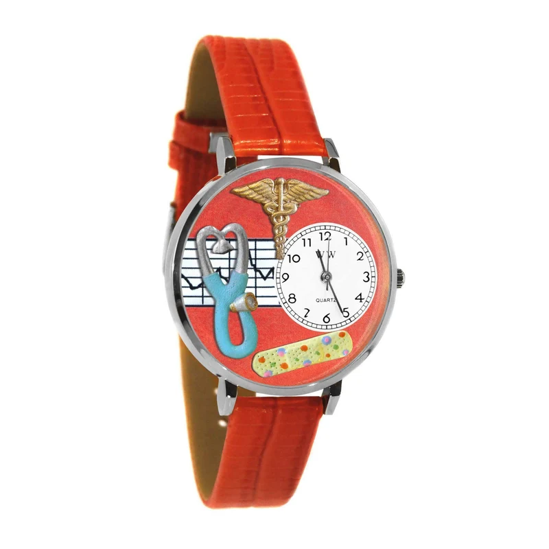 Nurse 2 Red Watch in Silver (Large)