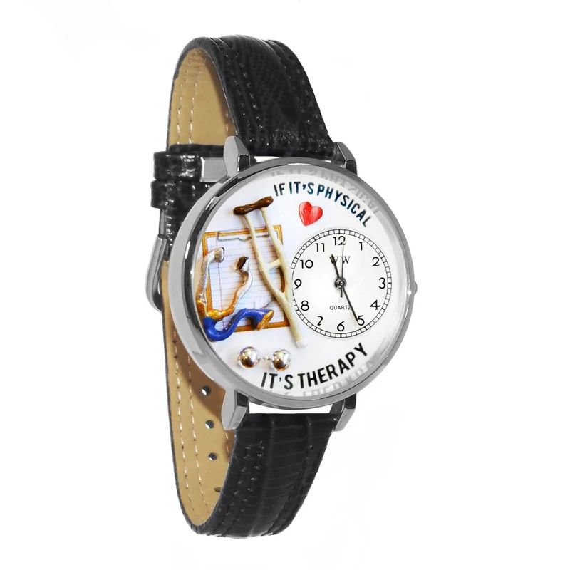 Physical Therapist Watch in Silver (Large)