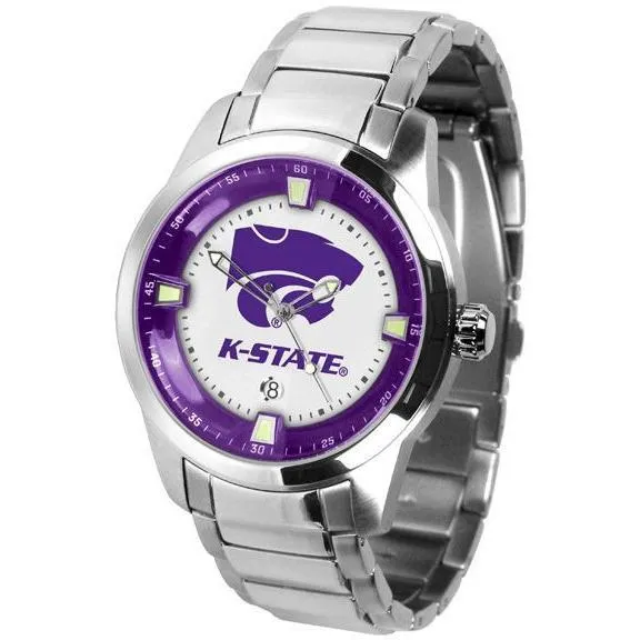 Kansas State Wildcats Men's Titan Stainless Steel Band Watch
