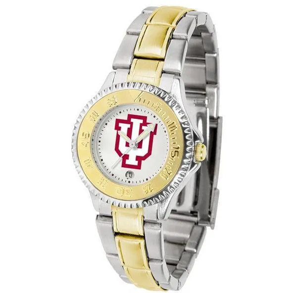 Indiana Hoosiers Ladies Competitor Two-Tone Band Watch