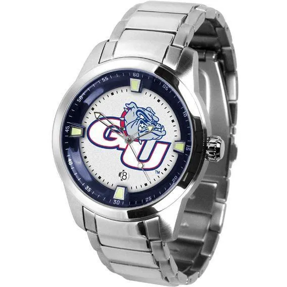 Gonzaga Bulldogs Men's Titan Stainless Steel Band Watch