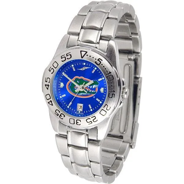 Florida Gators Ladies AnoChrome Steel Band Sports Watch