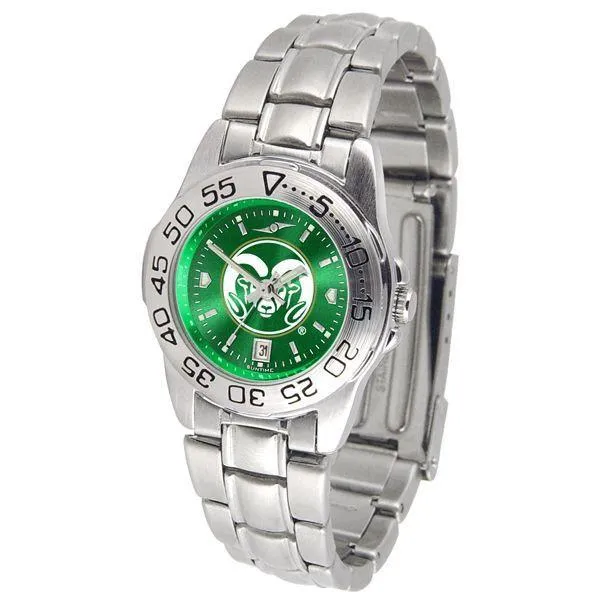 Colorado State Rams Ladies AnoChrome Steel Band Sports Watch