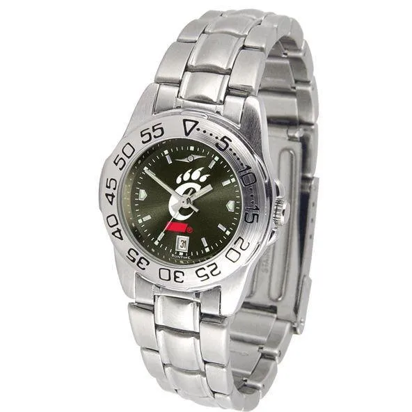 Cincinnati Bearcats Ladies AnoChrome Steel Band Sports Watch