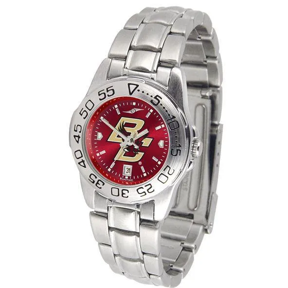 Boston College Eagles Ladies AnoChrome Steel Band Sports Watch