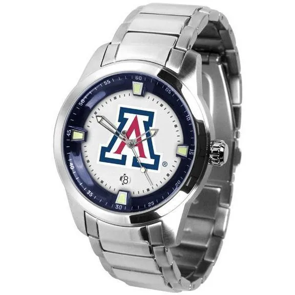 Arizona Wildcats Men's Titan Stainless Steel Band Watch
