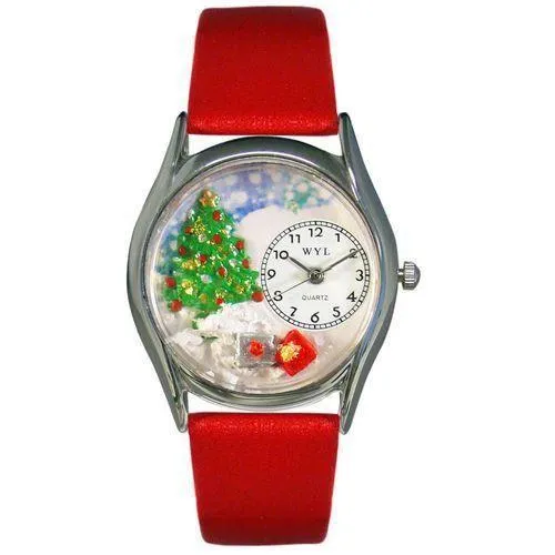 Christmas Tree Watch Small Silver Style