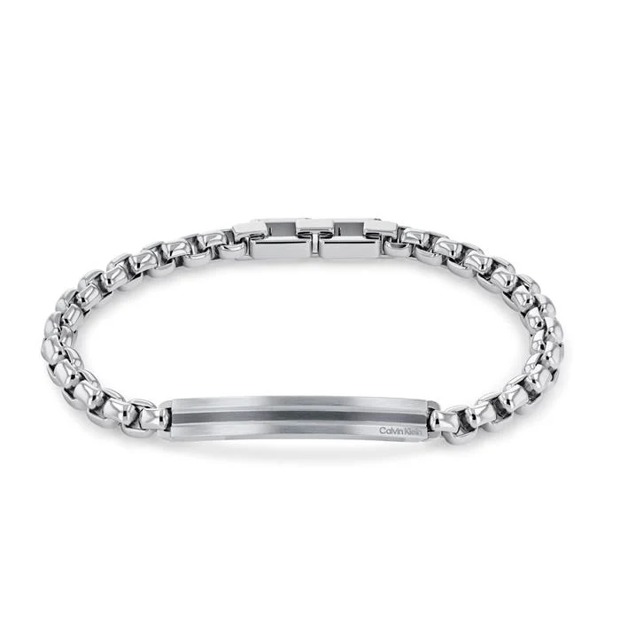 Pulsera Calvin Klein Channeled Metal Hombre Acero Inoxidable 35000063
