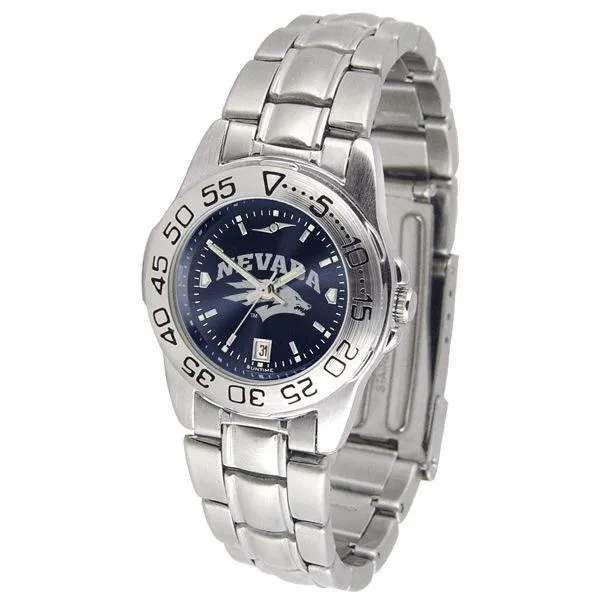 Nevada Wolfpack Ladies AnoChrome Steel Band Sports Watch
