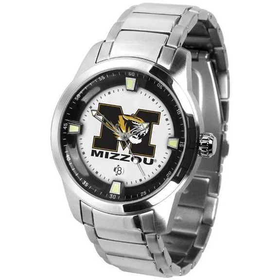Missouri Tigers Men's Titan Stainless Steel Band Watch