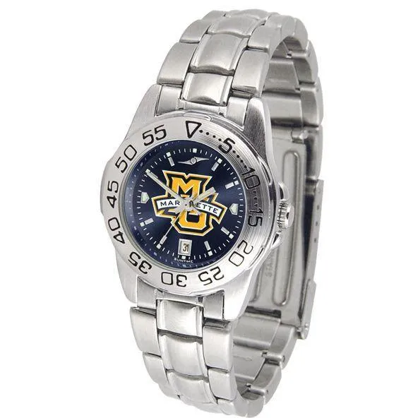 Marquette Golden Eagles Ladies AnoChrome Steel Band Sports Watch