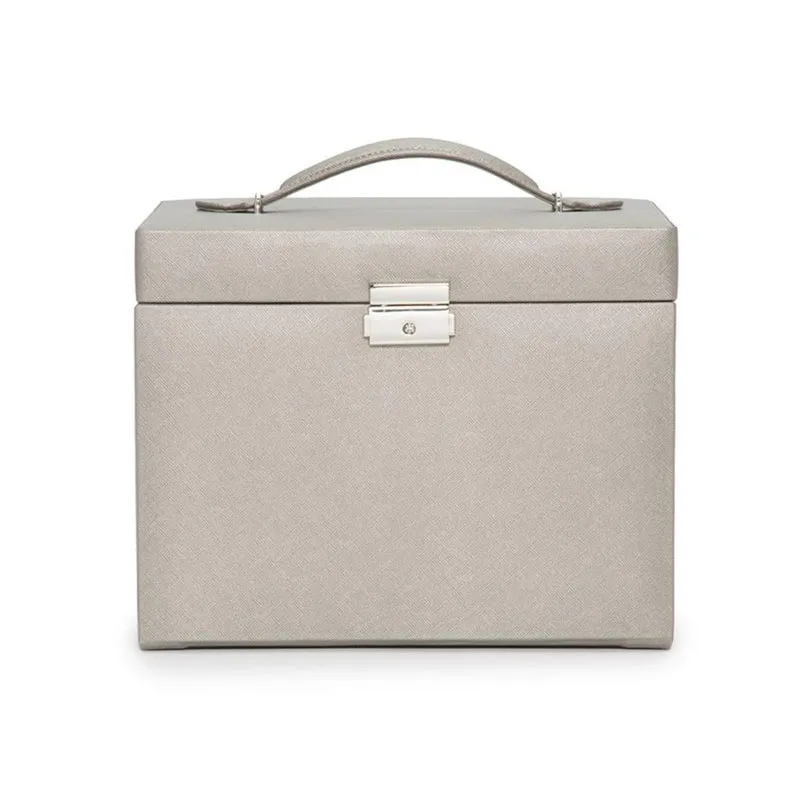 WOLF Heritage Medium Jewelry Box Tan Leather 280134