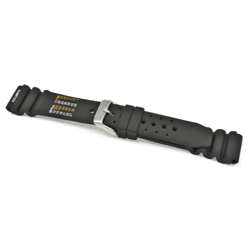 LBS Black Polyurethane ND Limits Watch Strap 8501/22