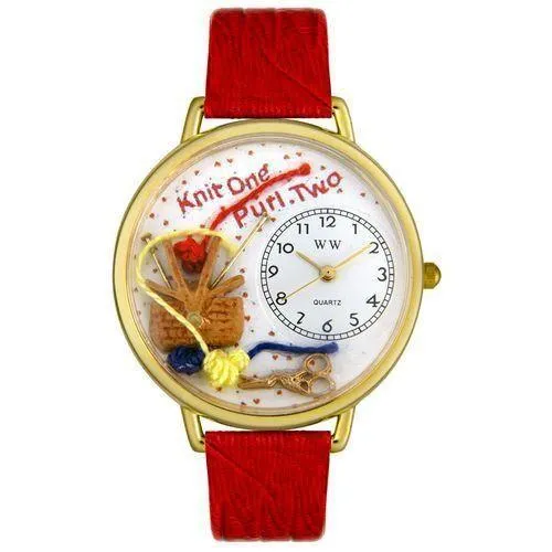 Knitting Watch in Gold (Large)