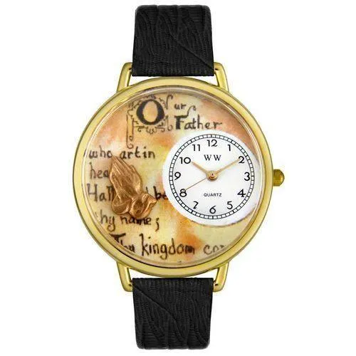 Lord's Prayer Watch in Gold (Large)