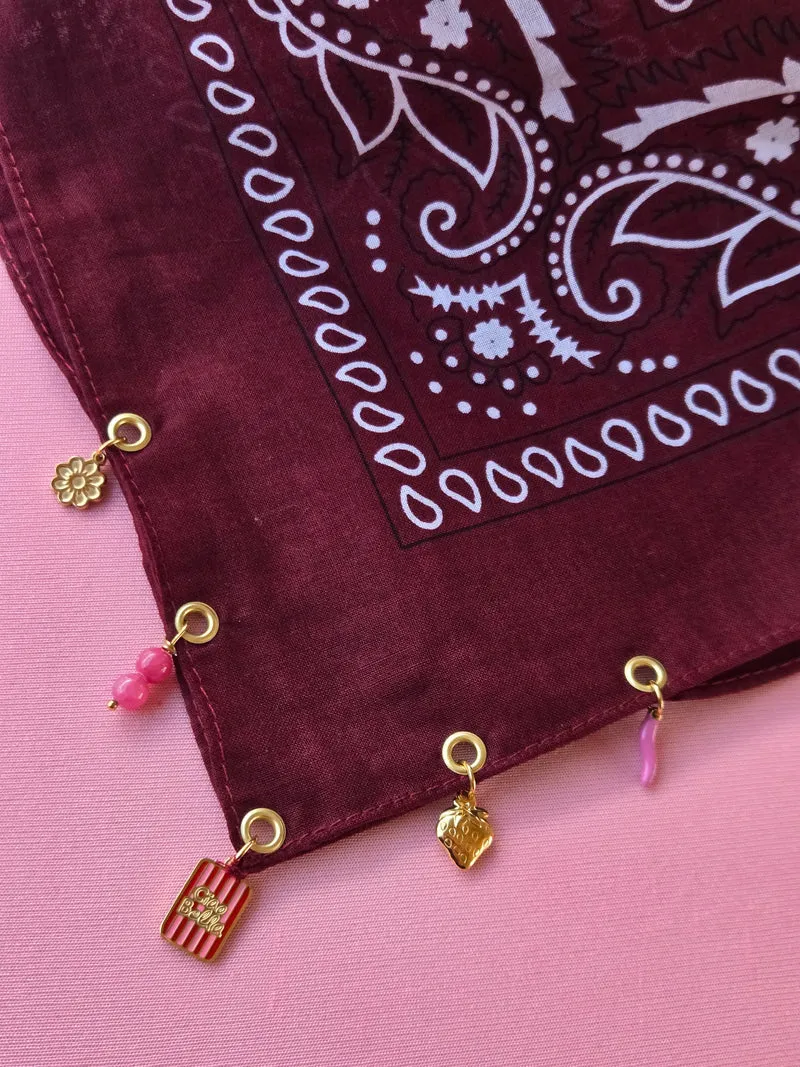 Bandana bordeaux
