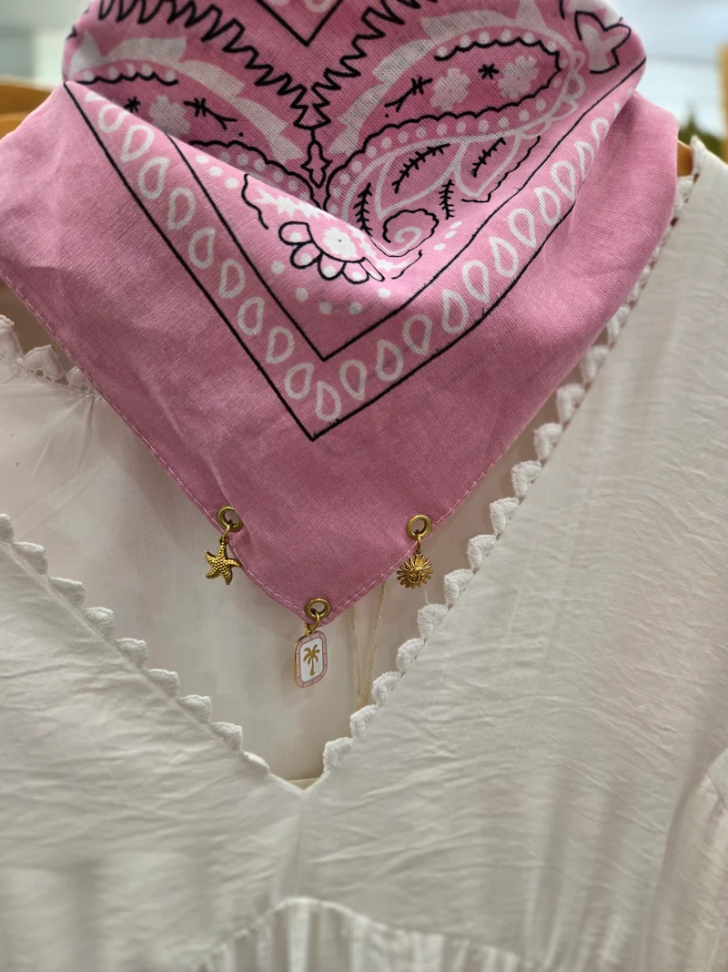 Bandana rose clair