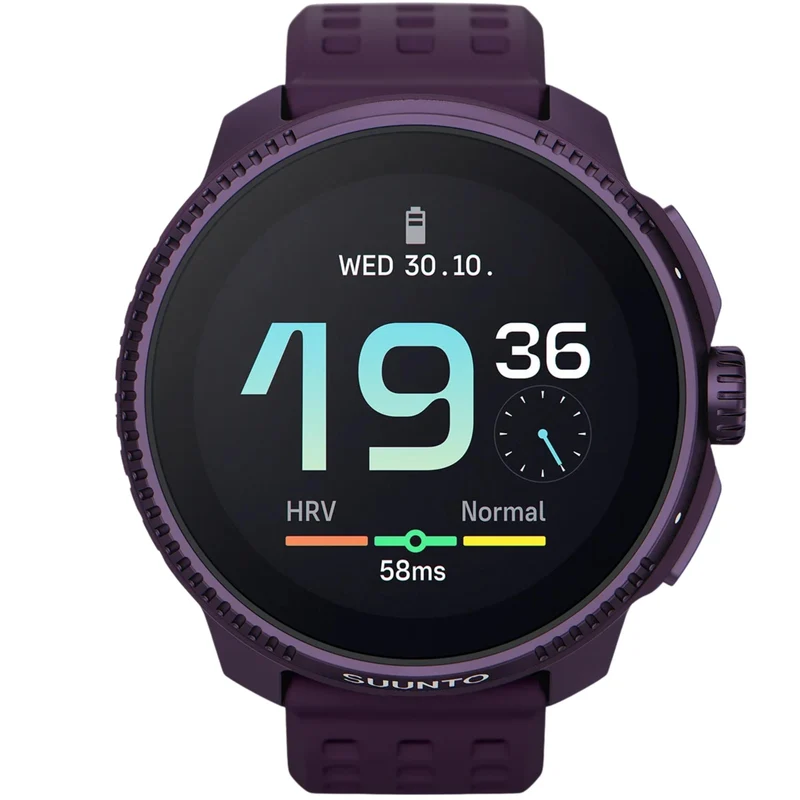 Suunto Race 49mm AMOLED Digital Titanium Amethyst Smart Fitness Watch SS050933000