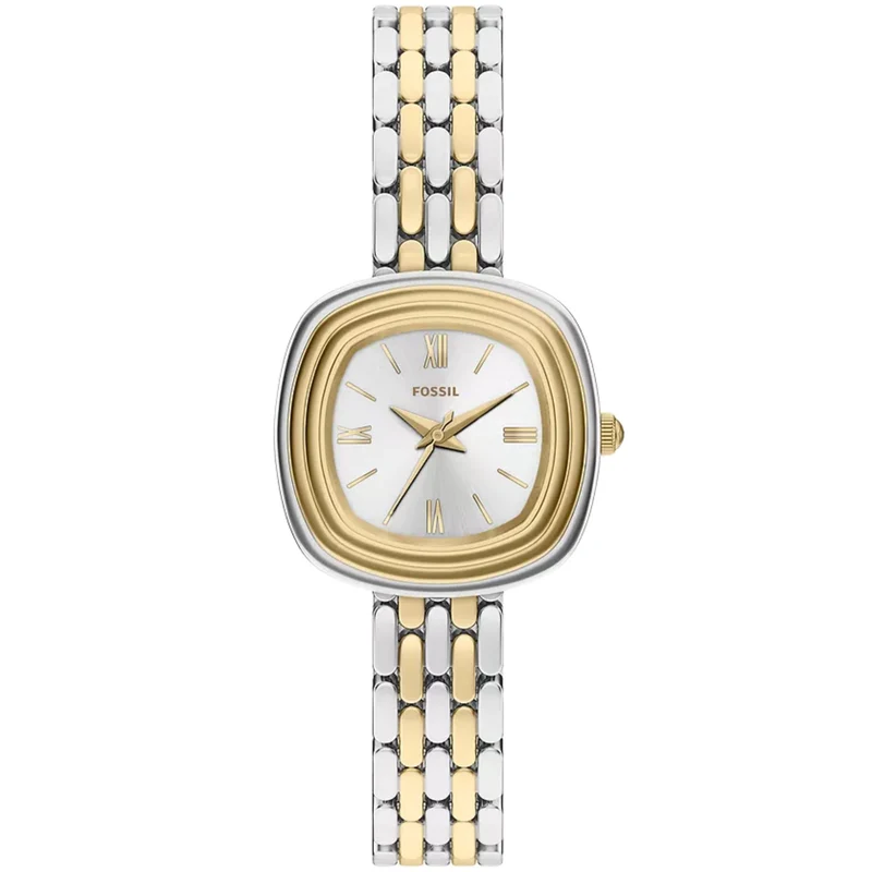 Fossil Emerson 30mm Silver Dial Steel Ladies Quartz Watch ES5509