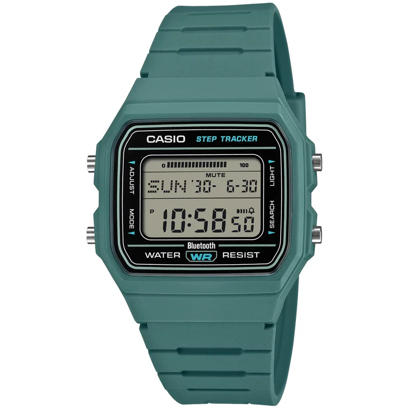 Casio Timeless 38mm Digital Resin Quartz Watch F-B100W-3AEF