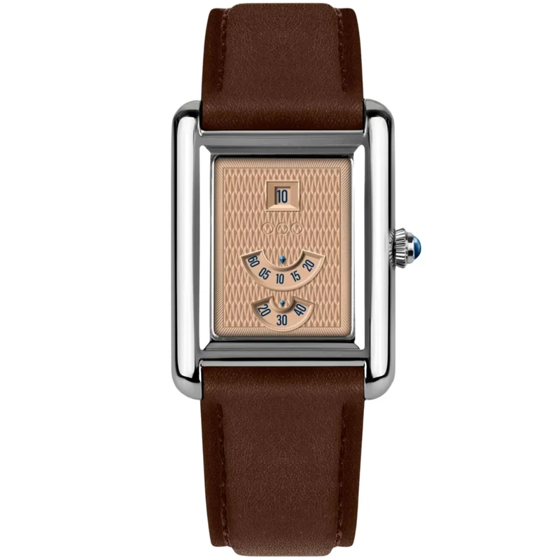 Out of Order Forma Venti Jump-Hour 30.5mm Pink Dial Leather Automatic Watch F20473C.316