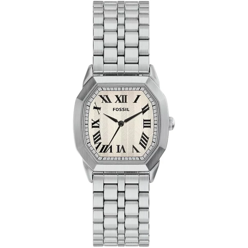 Fossil Harlow 33mm Cream Dial Steel Mens Quartz Watch FS6211