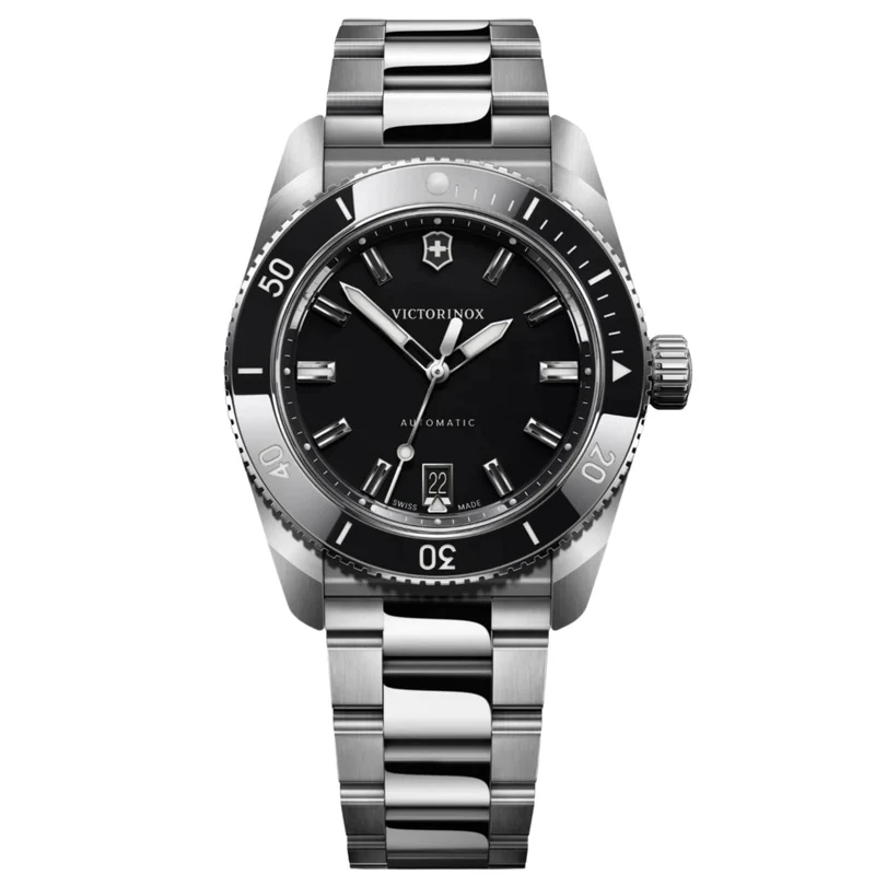 Victorinox Maverick 39mm Black Dial Steel Mens Automatic Watch 242105
