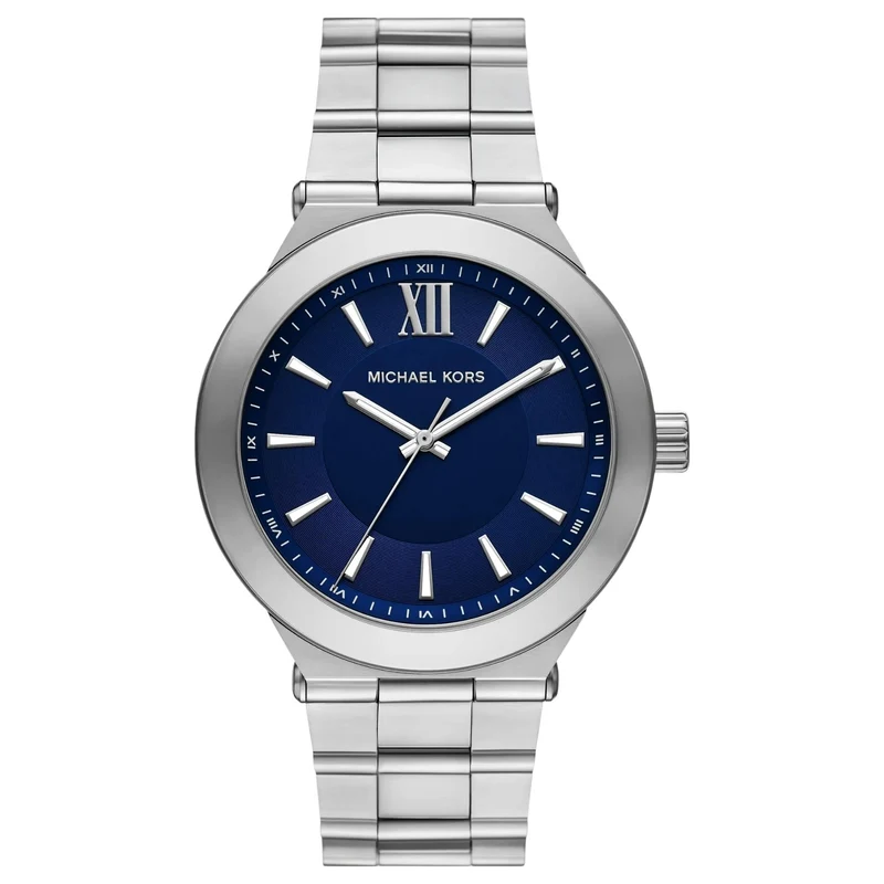 Michael Kors Billie 44mm Blue Dial Steel Mens Quartz Watch MK9284