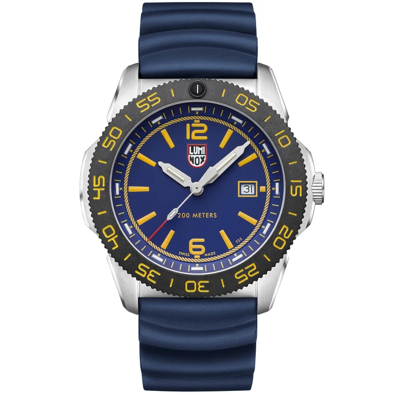 Luminox Pacific Diver FORCE BLUE 3120 Series 44mm Blue Dial Rubber Mens Quartz Watch XS.3125.FB