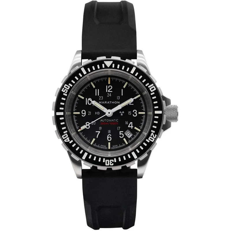 Marathon Large Diver's Automatic Stainless Steel Black Dial Men’s Watch (GSAR) WW194006SS-0130