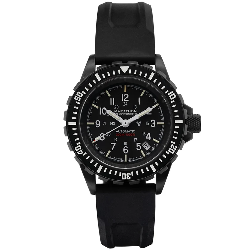 Marathon GSAR Anthracite 41mm Black Dial Rubber Mens Automatic Watch WW194006BK-0030