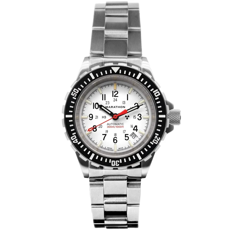 Marathon GSAR Arctic Edition 41mm White Dial Steel Mens Automatic Watch WW194006SS-0513