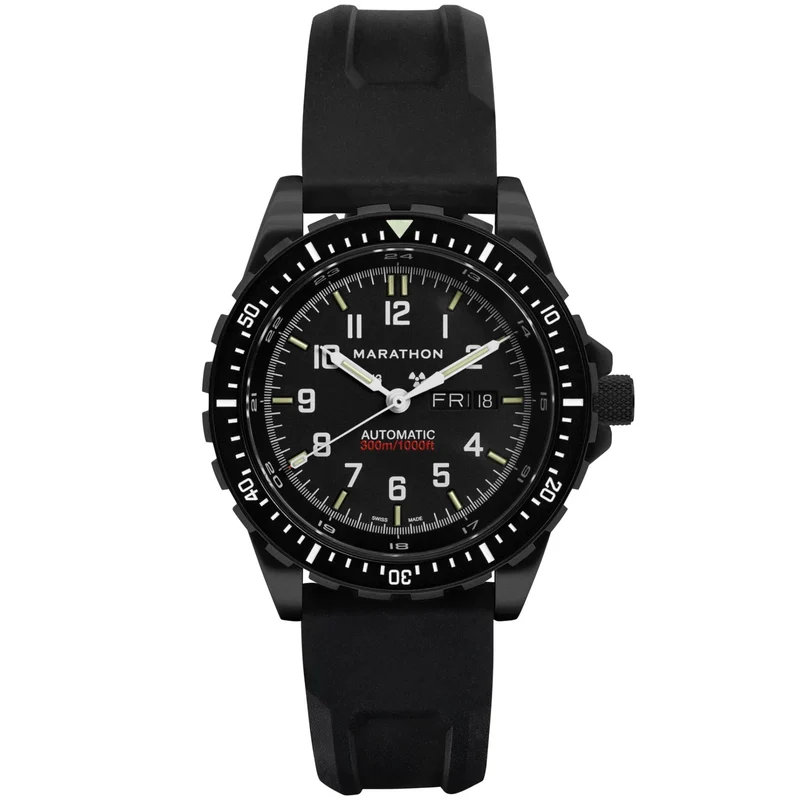 Marathon SAR Anthracite 46mm Black Dial Rubber Mens Automatic Watch WW194021BK-0130