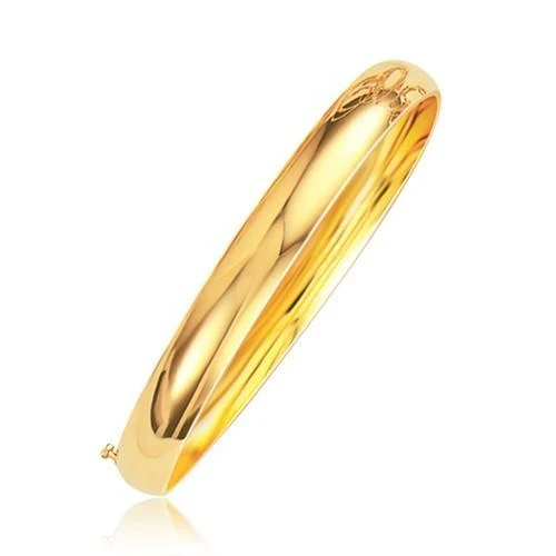 Classic Bangle in 14k Yellow Gold (8.0mm), size 8''