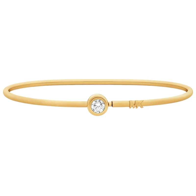 Michael Kors Brilliance Gold Round Stone Ladies Bangle Bracelet MKJ8656710
