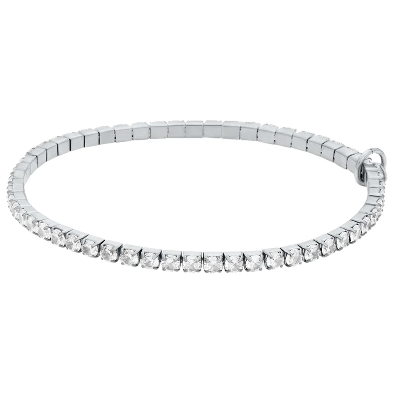 Michael Kors Brilliance Silver Pavé Stretch Ladies Tennis Bracelet MKJ8682040