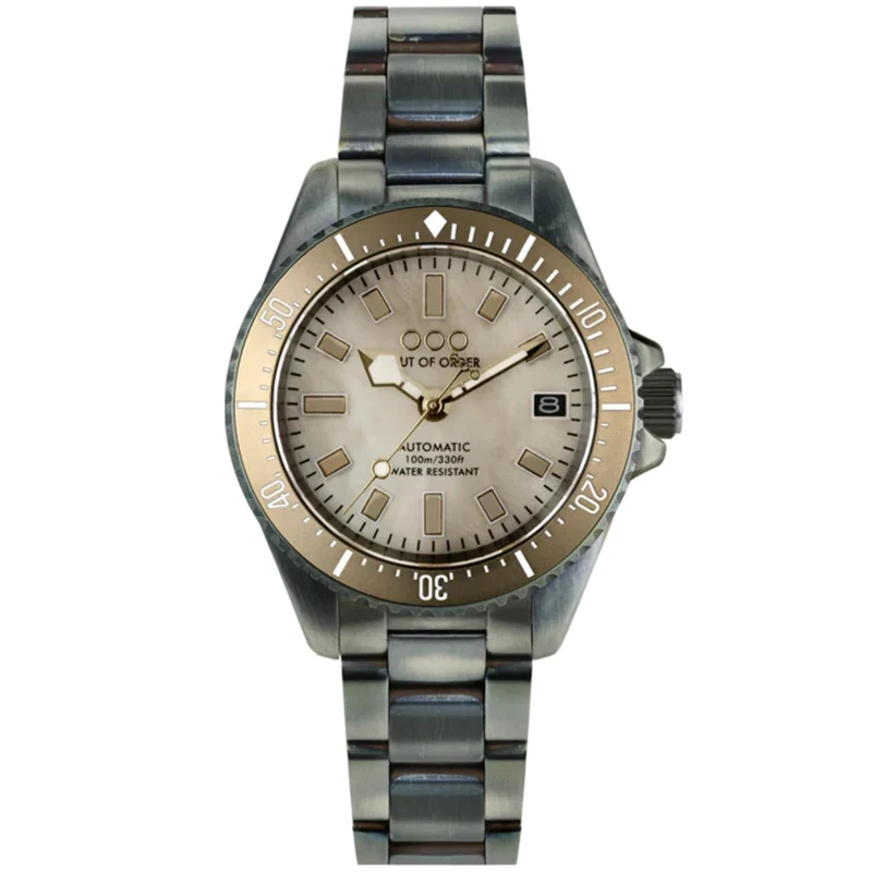 Out of Order Casanova 38mm San Marco Ivory Mother of Pearl Steel Mens Automatic Watch OOO.001-38.BE