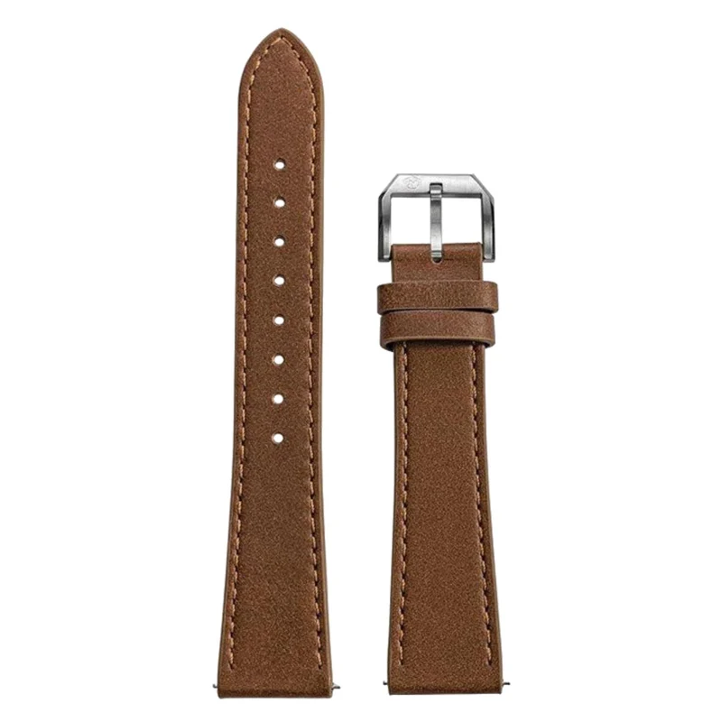 Nivada Grenchen 20mm Brown Leather Strap NZ16AB