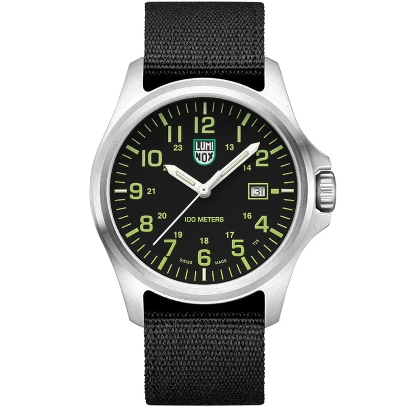 Luminox G-Collection 'Moon Valley' 2500 Series 43mm Black Dial Nylon Mens Quartz Watch X2.2517