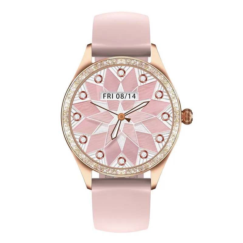 Montre connectée LSLUXE cadran avec paillettes ultra féminin