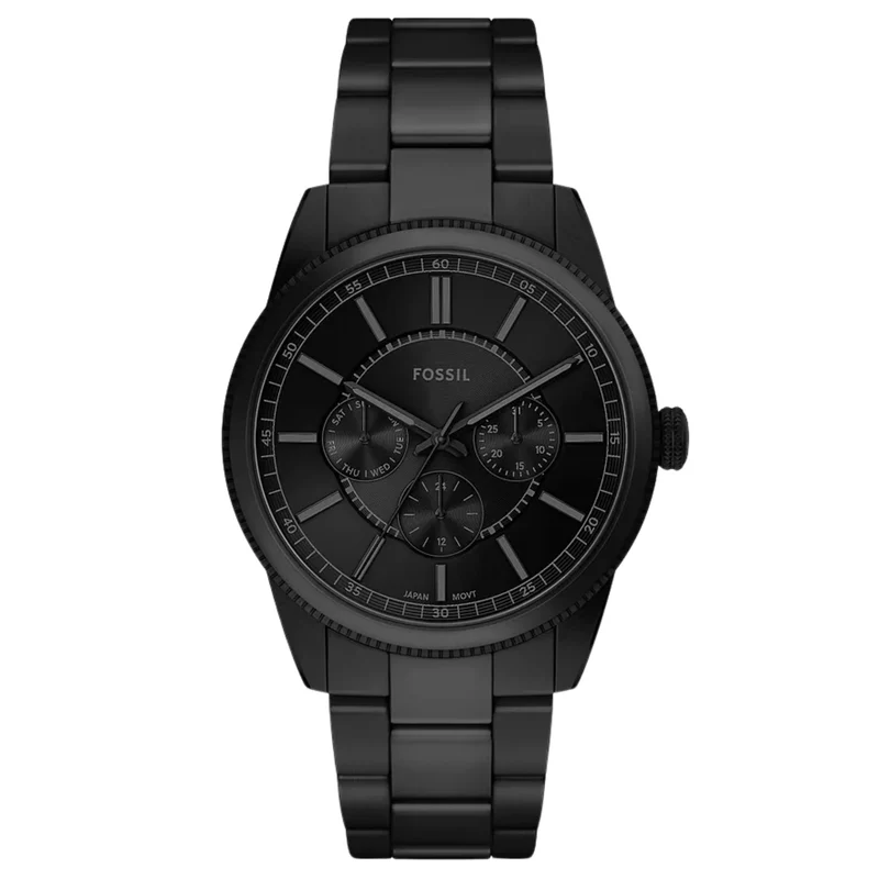 Fossil Pearson 42mm Chronograph Black Dial Steel Mens Quartz Watch FS6135
