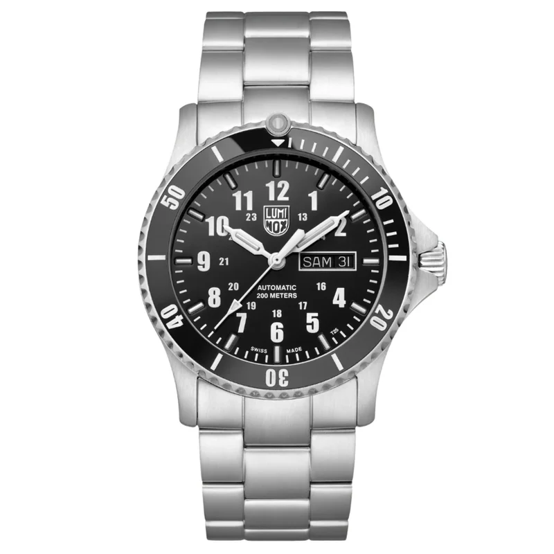 Luminox Automatic Sport Timer 42mm Black Dial Steel Mens Watch XS.0921.M
